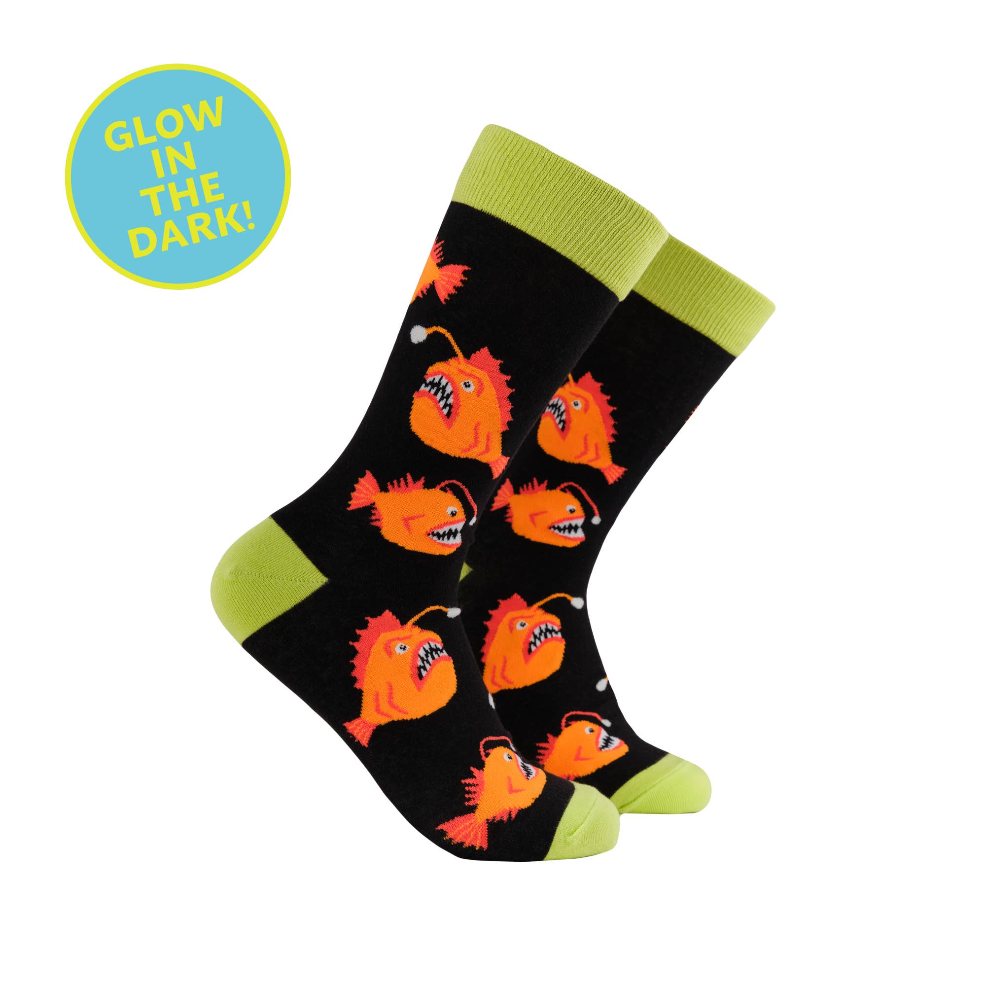 BLACK Angler Fish Socks - Ankler Fish for wholesale on Faire