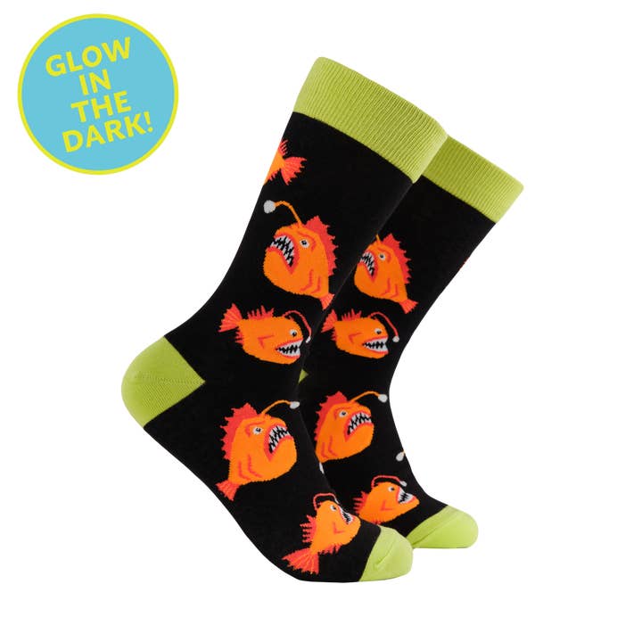 BLACK Angler Fish Socks - Ankler Fish for wholesale on Faire0
