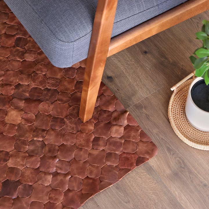 Strikket læder tæppe for engroshandel hos Roarcraft