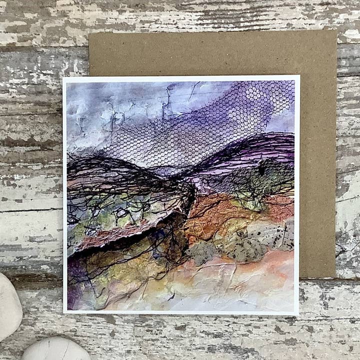 Biglietto di auguri Irish Landscape Sheep per la vendita all'ingrosso da parte di frankiecreithart