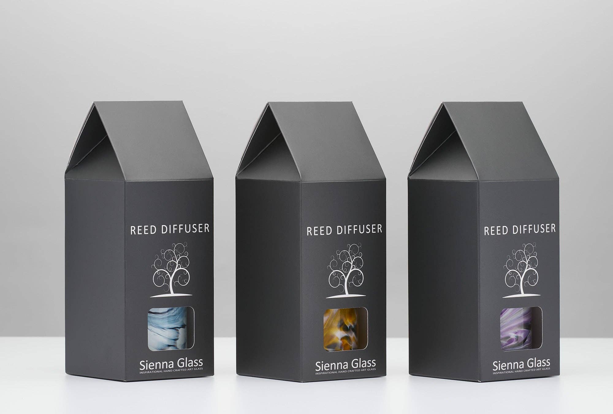 Sienna Glass – wholesale Reed diffuser – Reed Diffuser - Mini Forme - Smoke1