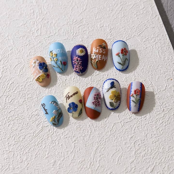 Hello Claws Limited – wholesale Nail art/decal – Hello Claws | Wild Flower 5D Nail Deco Sticker3