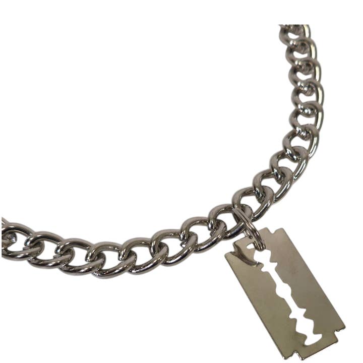 Funk Plus - Wholesale Pendant/Charm Necklace - FC987 RAZOR BLADE PENDANT9