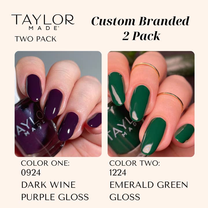 Taylor Made Polish - Vendita all'ingrosso Smalto per unghie - Smalto per unghie personalizzato: confezione da 2 a lunga tenuta + vegano + non tossico138