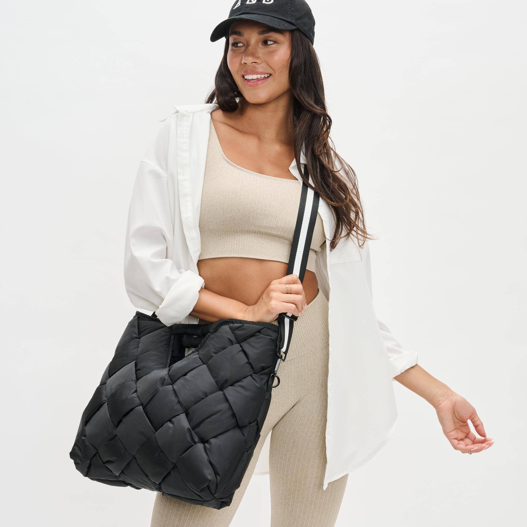 Sol and Selene - Wholesale Tote Bag - Women's - Revelation Woven Nylon Tote Crossbody1