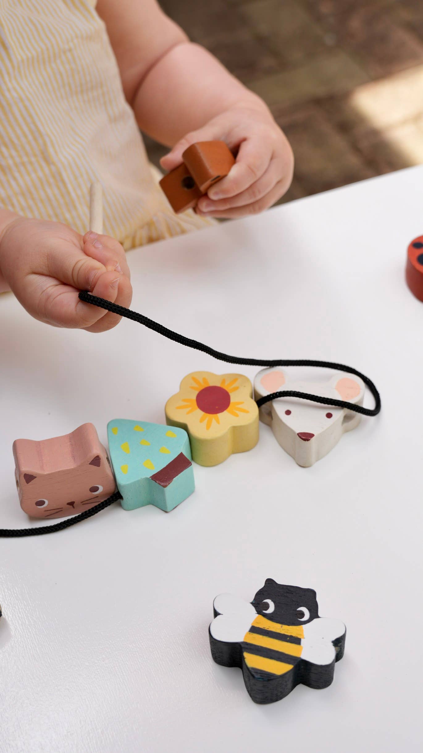 ThreadBear Design UK/EU - Wholesale Wood Toy - Kids - Mentari Garden Threading Beads6