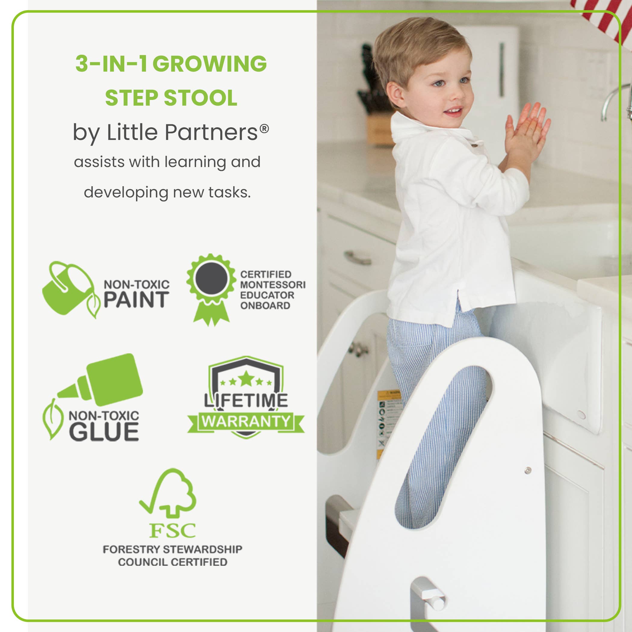Little Partners - Vendita all'ingrosso Sgabello - Sgabello da coltivazione 3 in 111