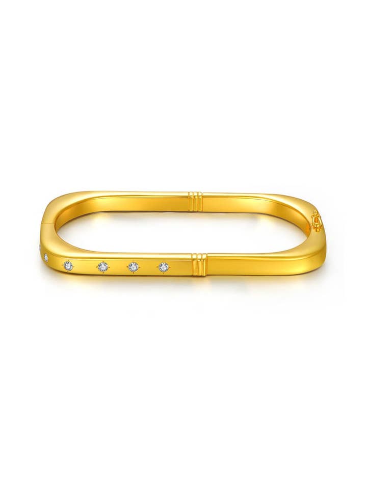 24K Yellow Gold Eternal Bond Bracelet for wholesale by Saurin Jiya
