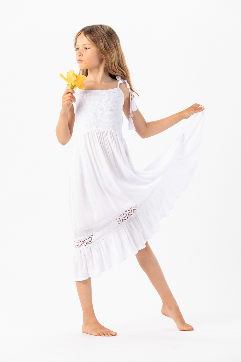 Blanc Robe Avalon pour enfants en vente sur Faire3