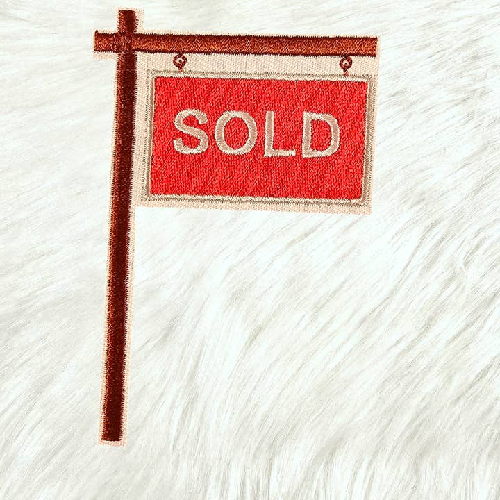 Scratch Decor - Wholesale Patch - Sold Yard Sign Cute Realtor Embroidery Iron On Patch