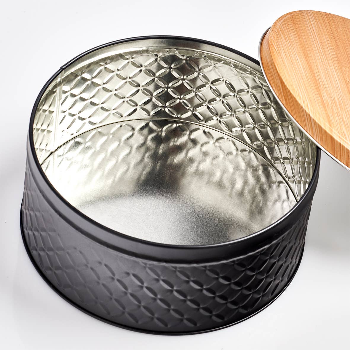 Storage container "Scandi", 2000 ml, metal, black for wholesale on Faire1