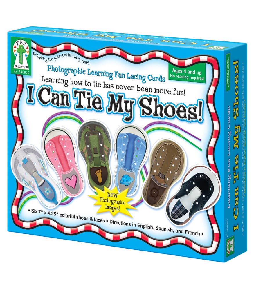 Carson Dellosa Education - Wholesale Learning Cards - Kids & Baby - I Can Tie My Shoes Lacing Cards