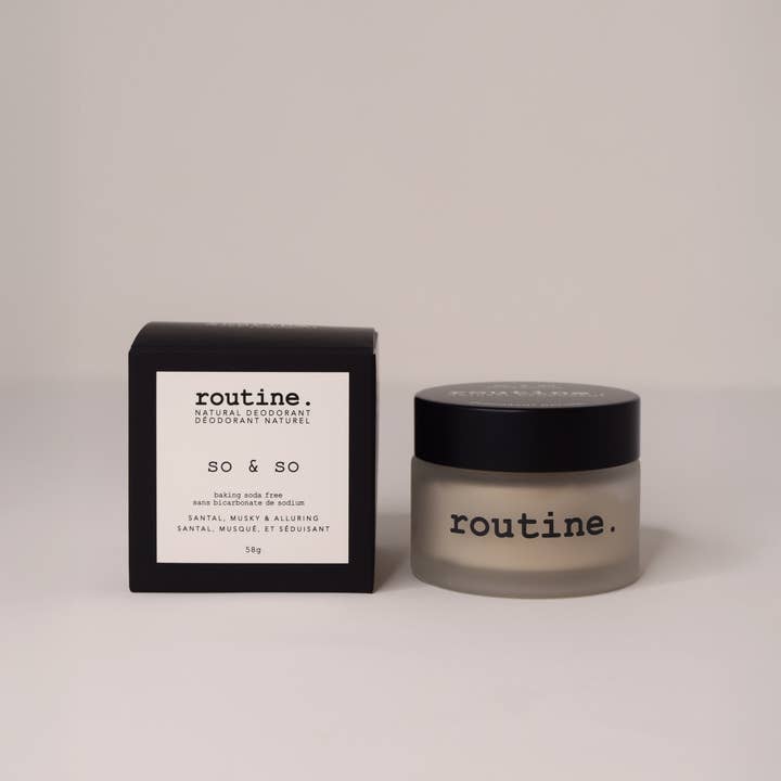 Baking Soda Free - So & So 58g Deodorant JAR for wholesale by Routine