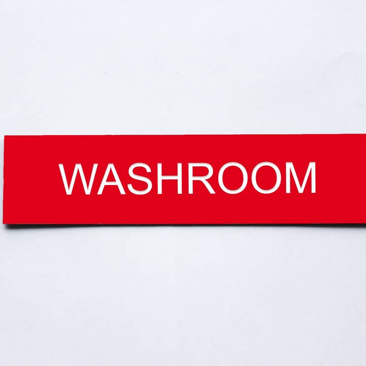 The Laundry Room Shop - Wholesale Muurdecoratie met tekst - Gepersonaliseerd gegraveerd Lamacoïd plastic bord - kantoor, badkamer, servicekamer, adres, slaapzaal, bureau, meerdere maten - past op houders3