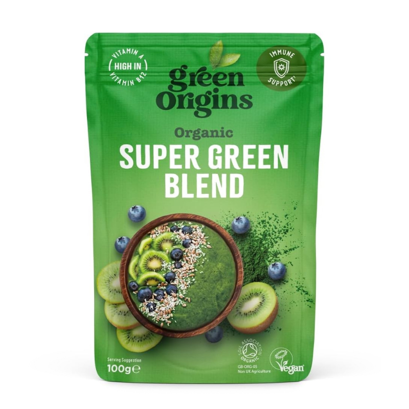 Brand Organic – wholesale Protein/superfood powder – Green Origins 4 Super Green Blend 100g Organic0