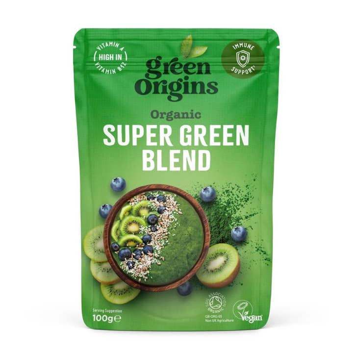 Brand Organic – wholesale Protein/superfood powder – Green Origins 4 Super Green Blend 100g Organic