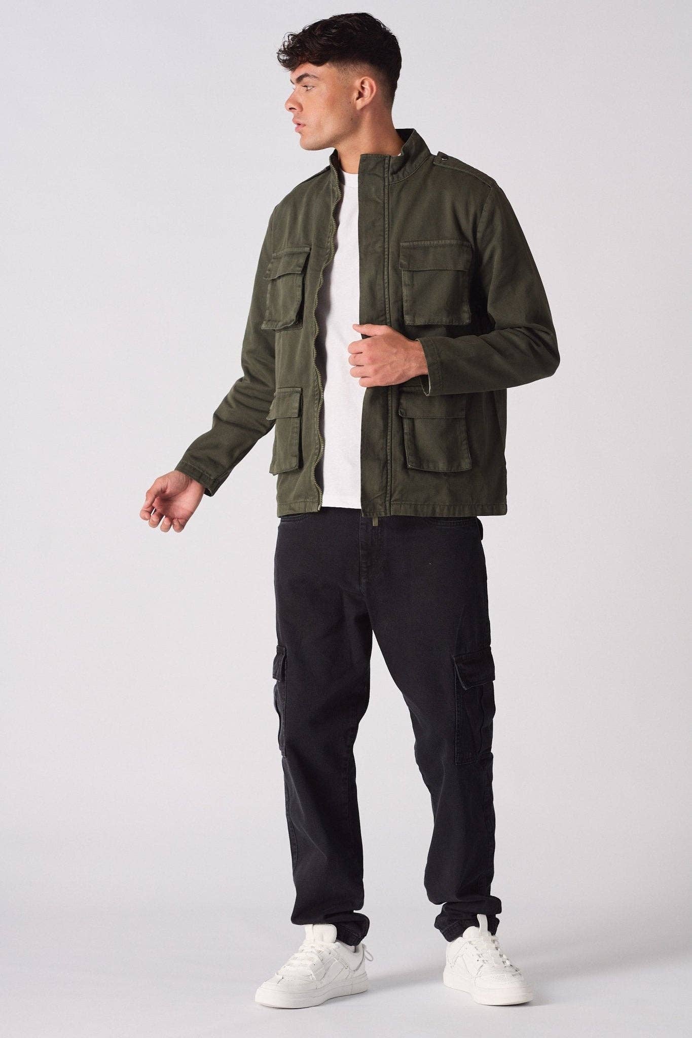 JMOJO UK Limited – wholesale Denim jacket – Men's – Command MILITARY DENIM JACKET - GREEN6