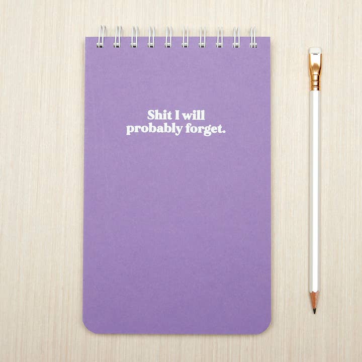 Original Brooks - Wholesale Notepad - Large Checklist Notepad - Shit I will probably forget1