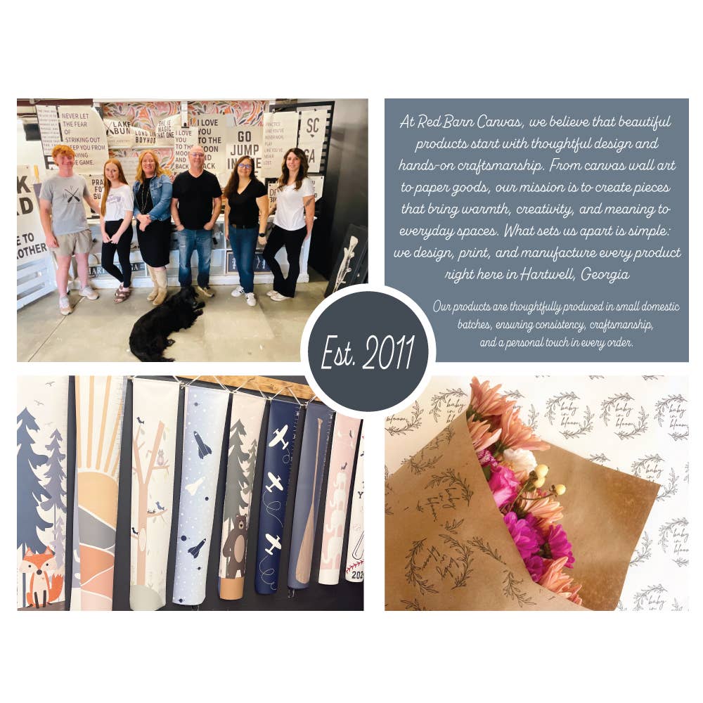 Red Barn Canvas - Wholesale Gift Bag - Customized Flower Wraps For Your Boutique or Flower Shop4