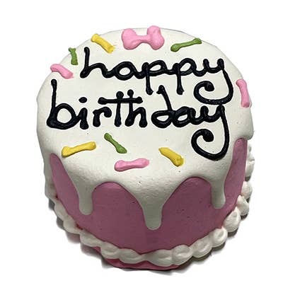 Pink Birthday Baby Cake (Shelf Stable) for wholesale by Bubba Rose Biscuit Co.