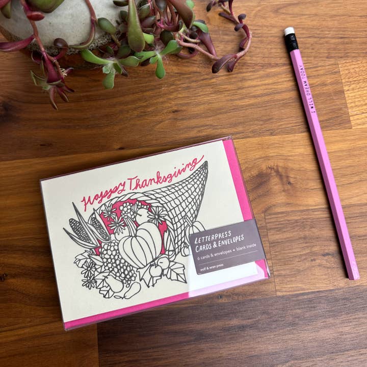 Coffret Thanksgiving Cornucopia pour la vente par Wolf & Wren Press