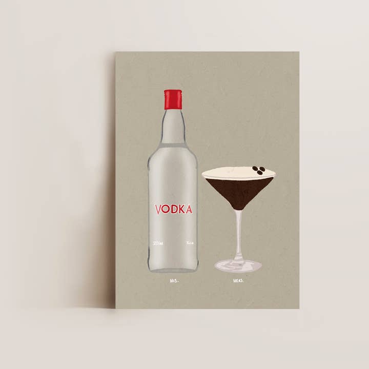 Wodka & Espresso Martini Druck für den Großhandel von Alluvion