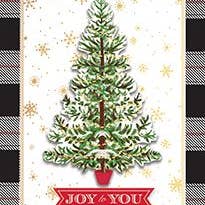 Plaid Gift Tree Card Box 10 Ct for wholesale by Anna Griffin Inc