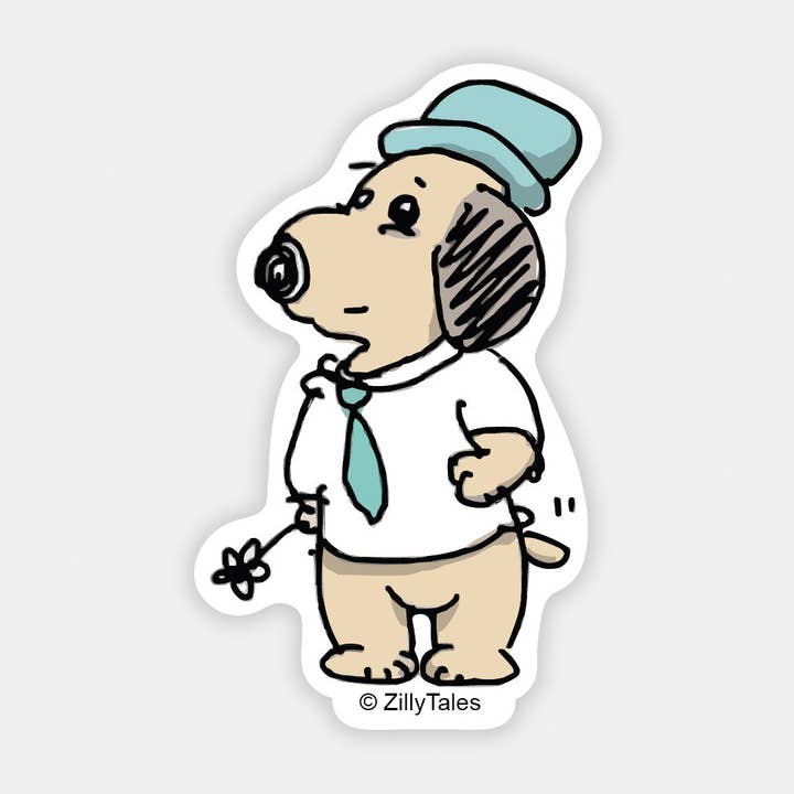 Scout with Flower Sticker for wholesale by ZillyTales