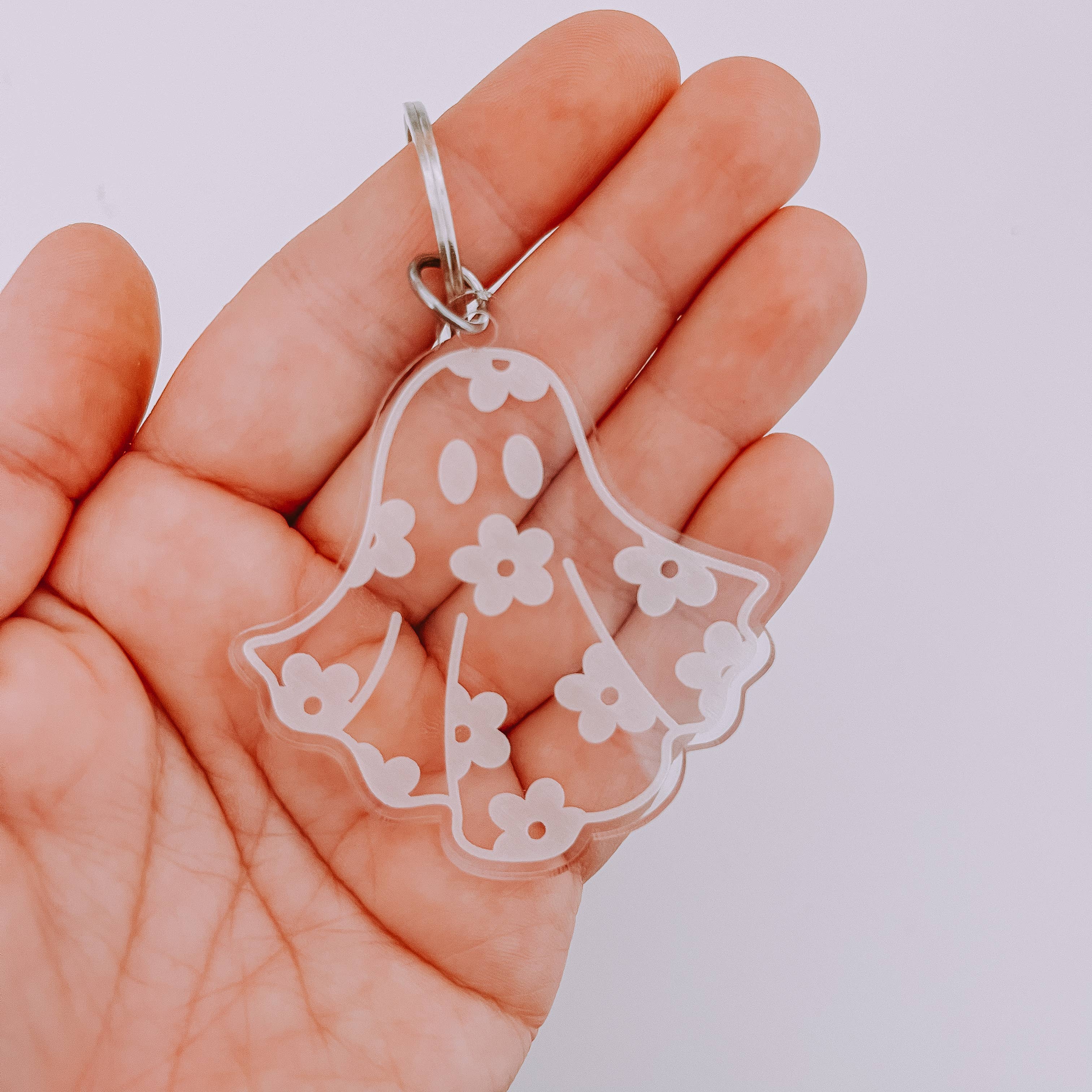 Sugar Koated Designs - Wholesale Keychain - Women's - Daisy Ghost Keychain, Cute Keychain, Retro Keychain2