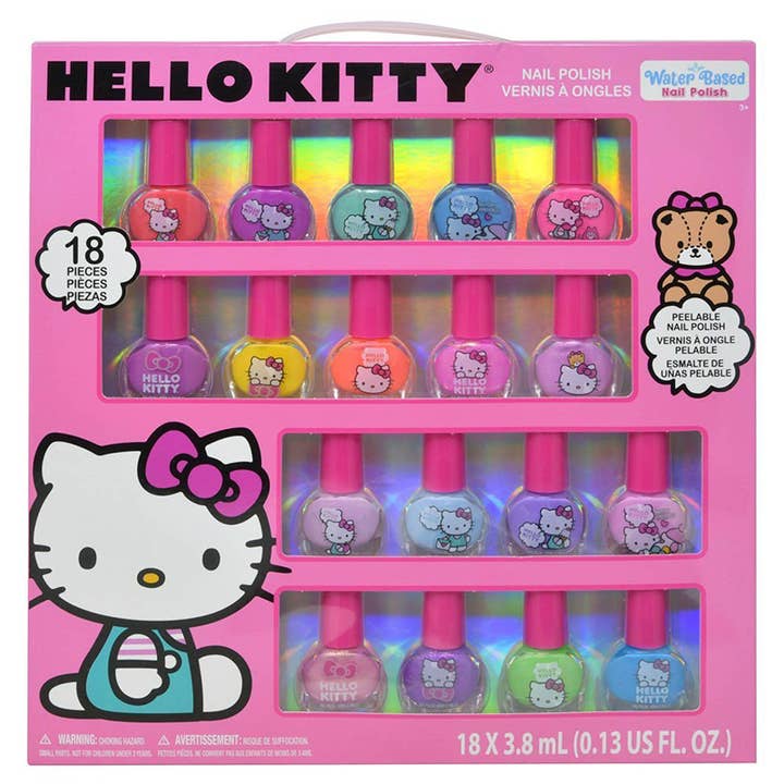 Hello Kitty 18-pak neglelak i æske for engroshandel hos Deluxe Import Trading