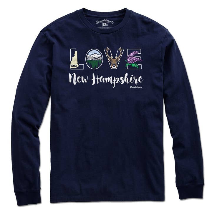 Lifestyle Love New Hampshire T-Shirt for wholesale by Chowdaheadz