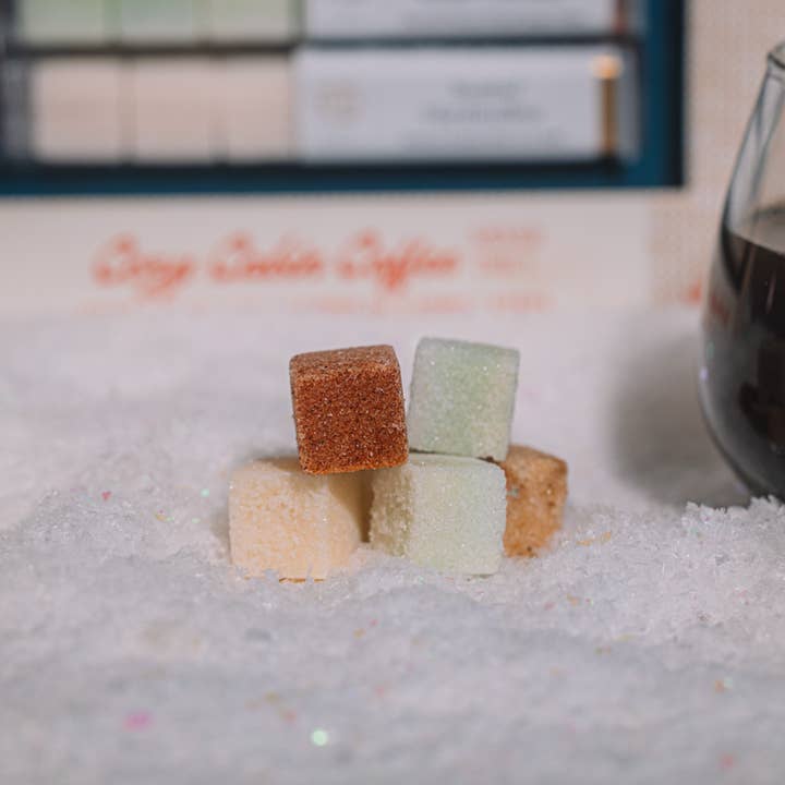 TEASPRESSA | LUXE Mixer Cube – wholesale Sugar/Sweetener – Cozy Cabin Coffee Trio1