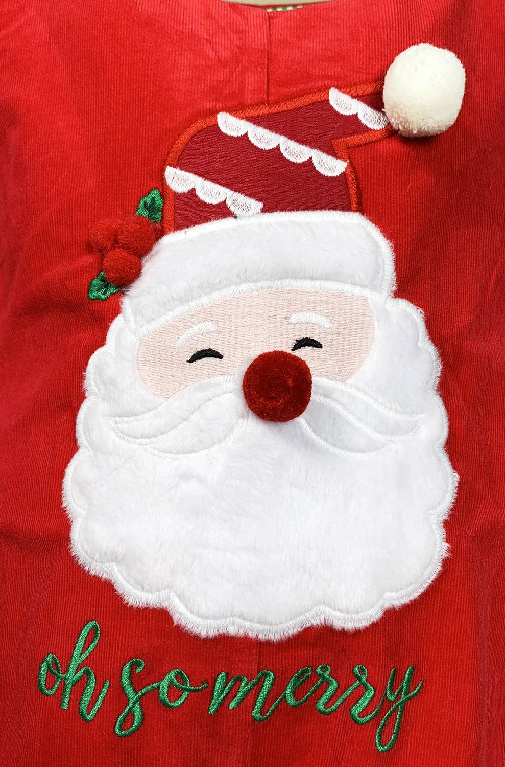 Angeline Kids - Wholesale Jumpsuit - Baby - CLEARANCE Baby Boys Christmas Santa Red Corduroy Longall1