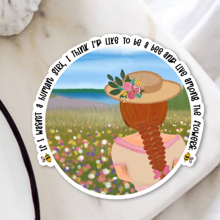 Autocollant en vinyle Anne of Green Gables pour la vente par TaleMeCo