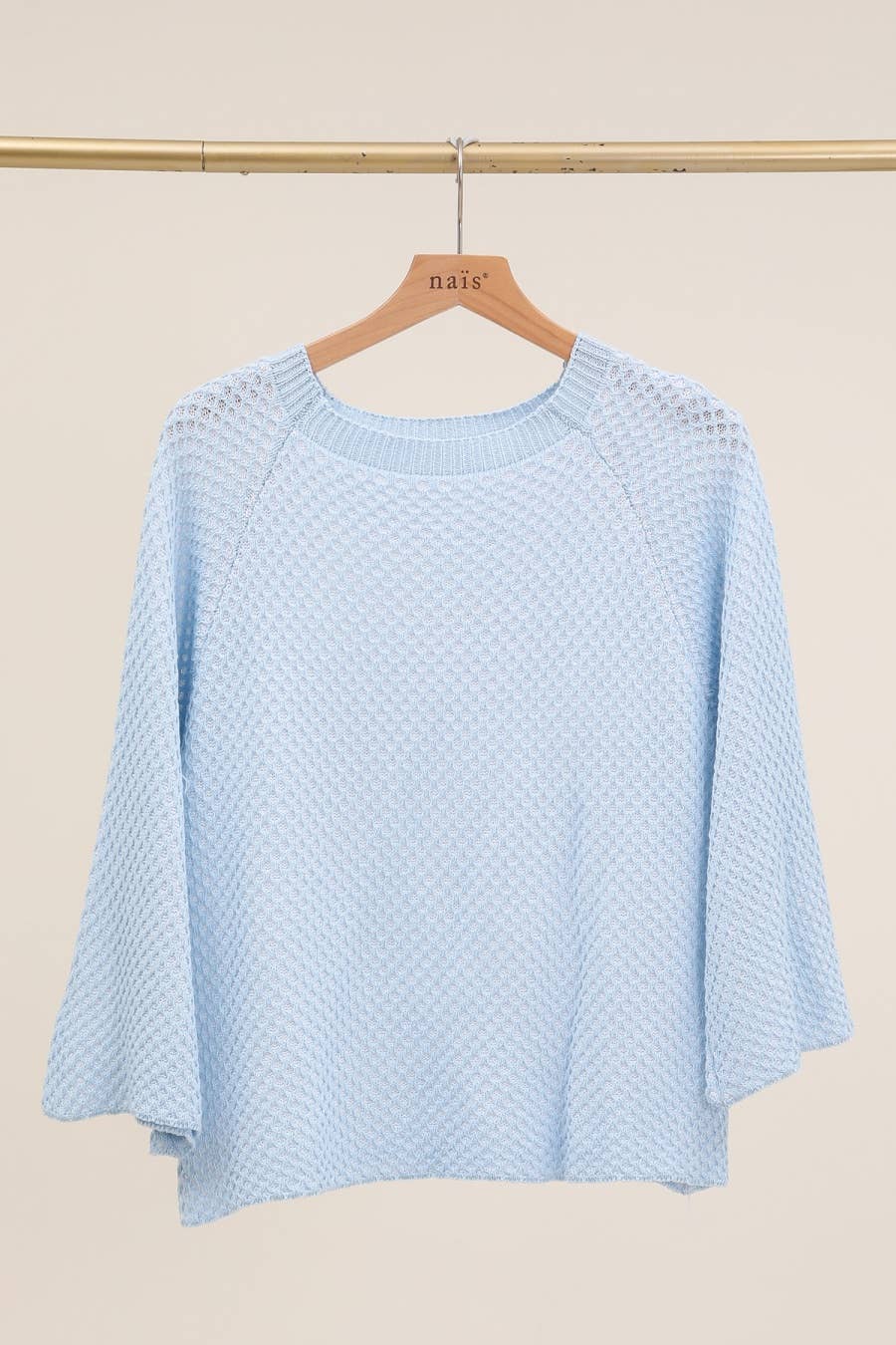 NAÏS PARIS – wholesale Knitted jumper – Women′s – ROUND NECK RAGLAN SLEEVE SWEATER 100% COTTON10