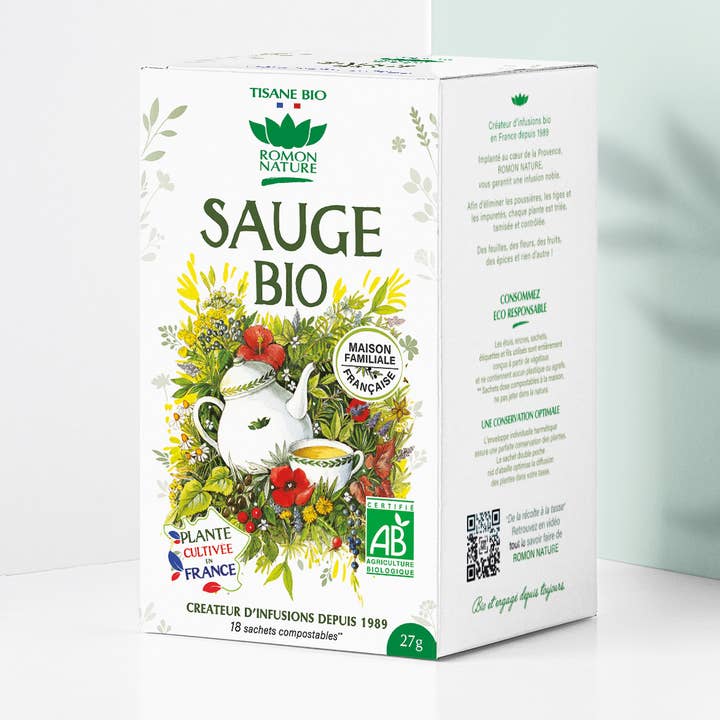 Infusion Sauge France BIO* pour la vente par PROVENCE D'ANTAN