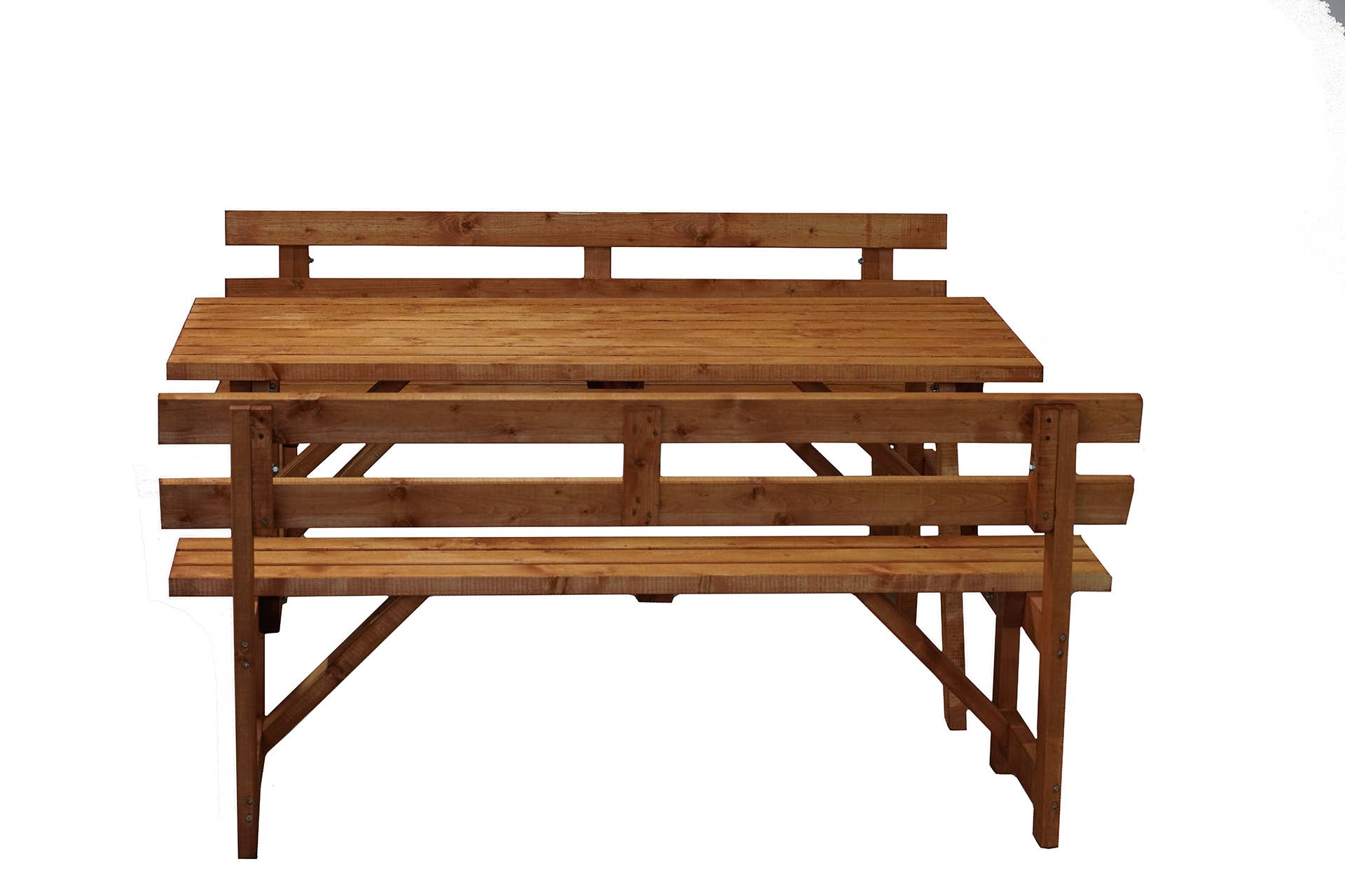 Deholzwart GmbH - Wholesale Patio Set - Benches with table L 130cm garden bench1