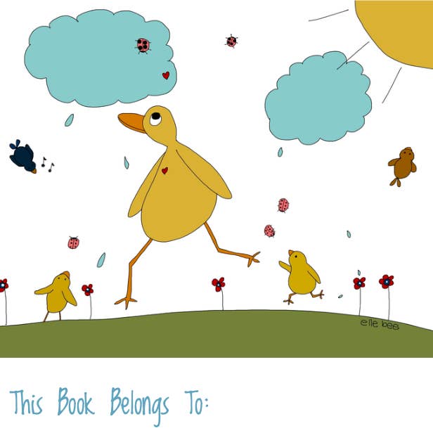 Bogplader - Sæt af 6 - Regnvejrsdag for engroshandel hos Elle Bee Art Studio