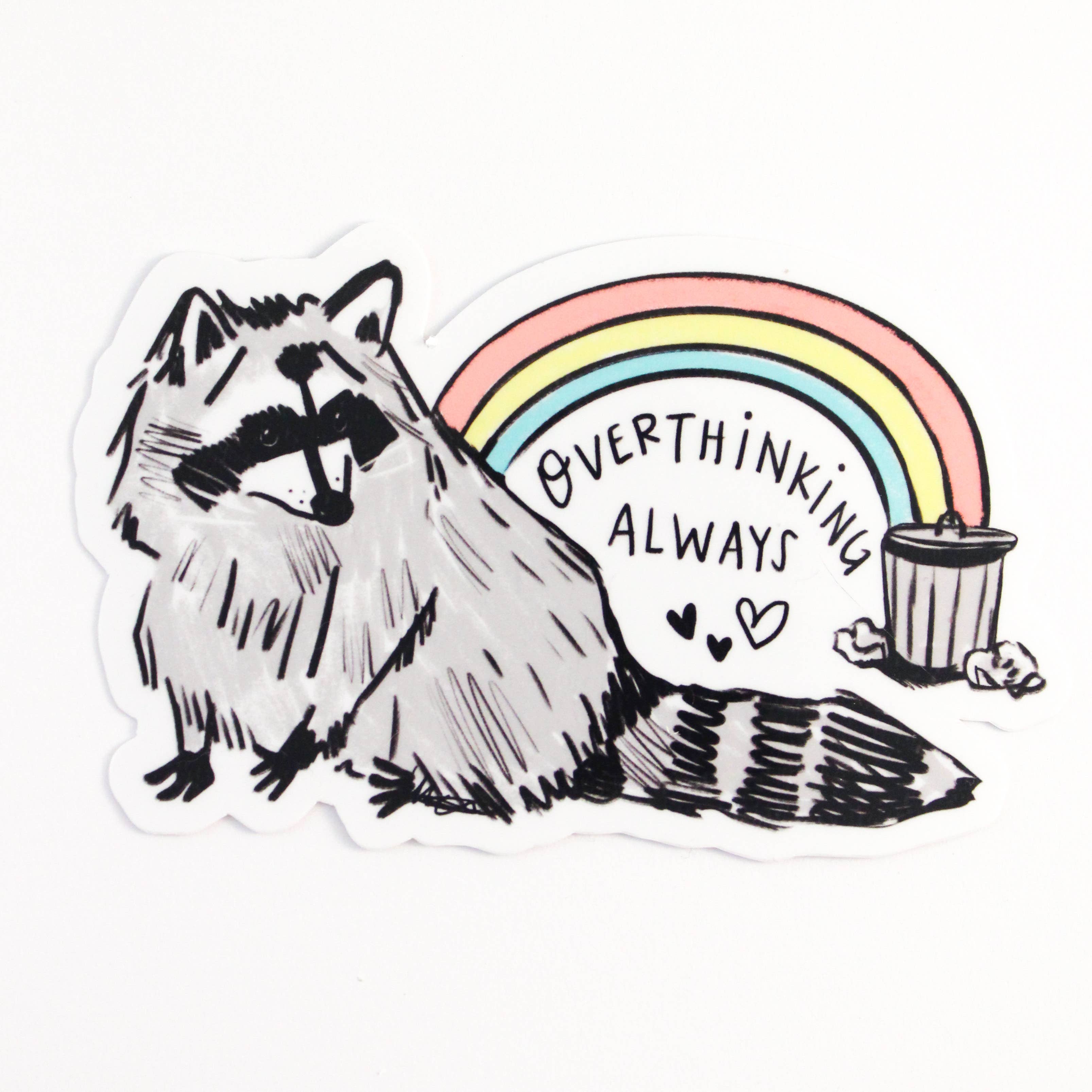 Amy Hartelust Art and Illustration – Adesivo por atacado – Adesivo de Vinil Raccoon2