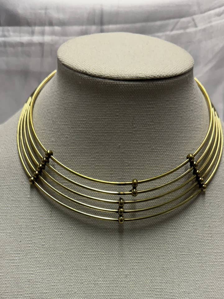 Gold Thin Loop Choker for wholesale by The Curator