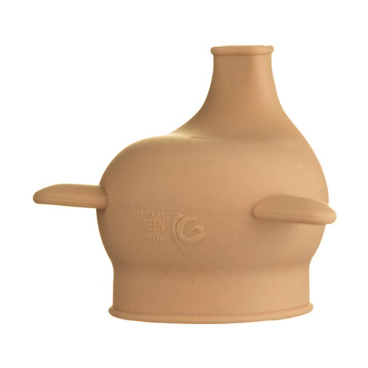 Sippy cap toffee silicone sippy lid for baby bottles for wholesale by One Green Bottle