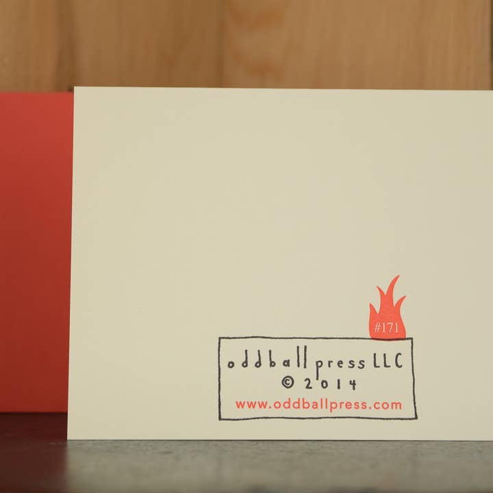 Oddball Press LLC - Wholesale Birthday Card - Fire Birthday Card3