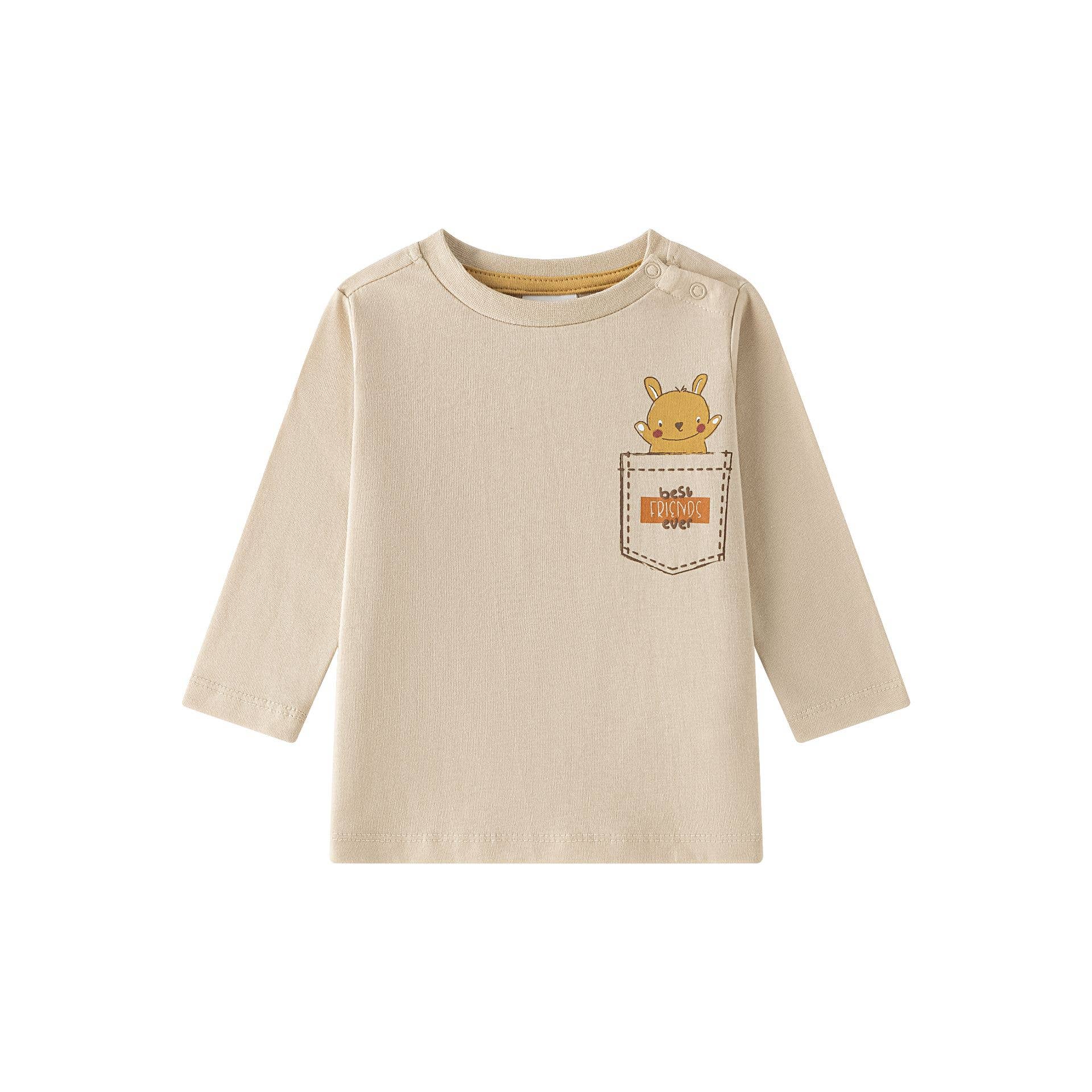Newness Kids - Wholesale T-Shirt - Baby - Baby boy long-sleeve T-shirt with crew neck BBI650241