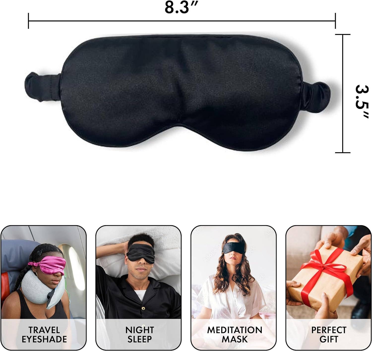 Funky Junque - Wholesale Sleep/Eye Mask - Luxury Adjustable Satin Sleep Eye Mask5