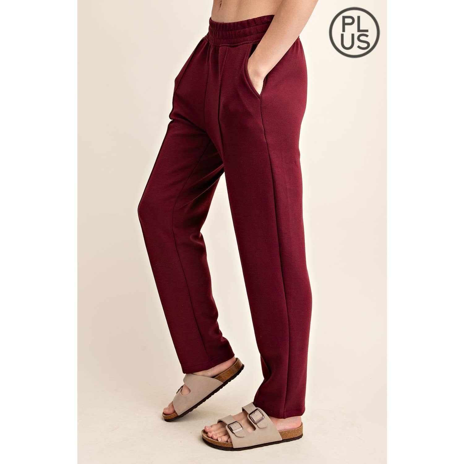 Rae Mode - Wholesale Broek - Dames - PLUS SIZE MODAL SCUBA PINTUCK BROEK34