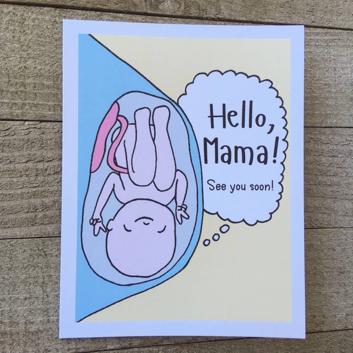 Tarjeta Prenatal Paz Mama para venta al por mayor de Ink Delights