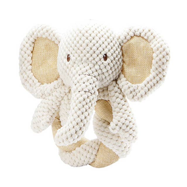 Hemp Elephant Twist Pet Toy for wholesale by Petique