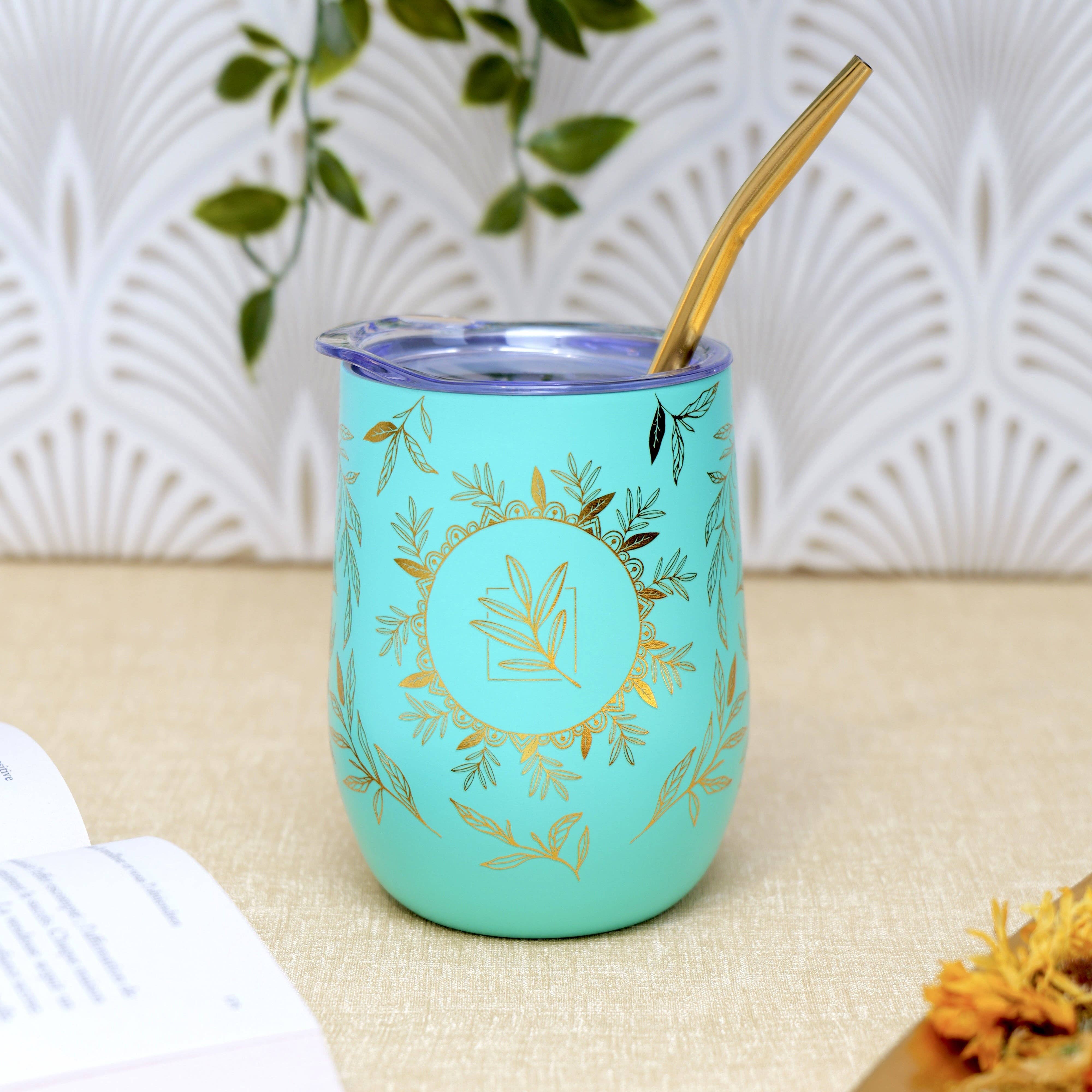 ORIGINAL MATE - Wholesale Insulated Mug/Tumbler - Botánica isothermal calabash and its bombilla2