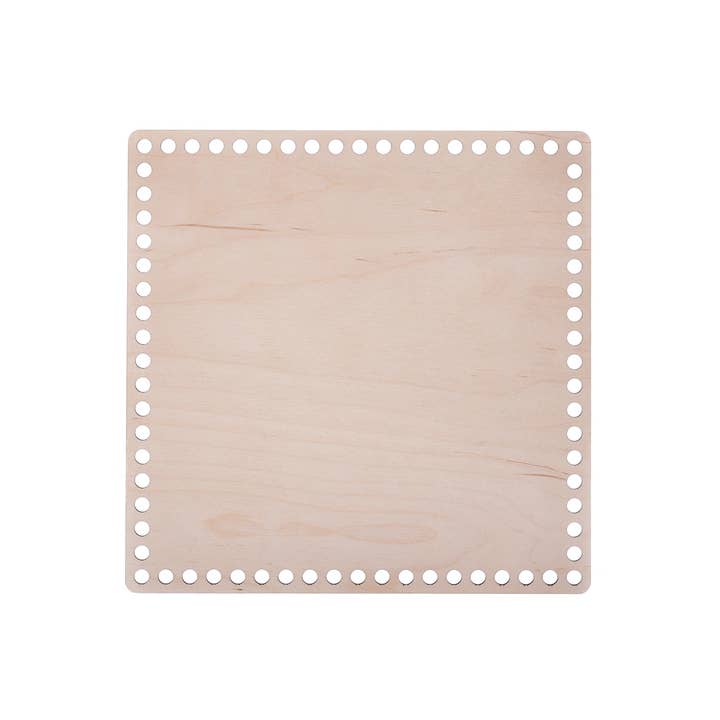 YourHobbyTools - Wholesale Knitting/Crochet Supplies - SQUARE wooden crochet basket bases with 8mm holes.6