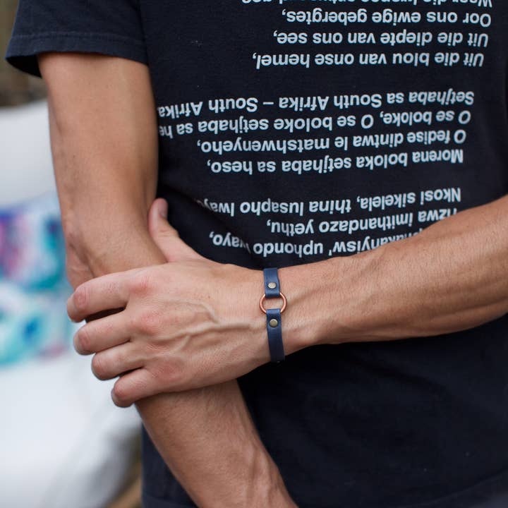 Lucia's Imports - Wholesale Bangle Bracelet - Copper Bridle Leather Bracelet0